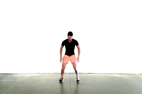 Burpees with lateral roll up
