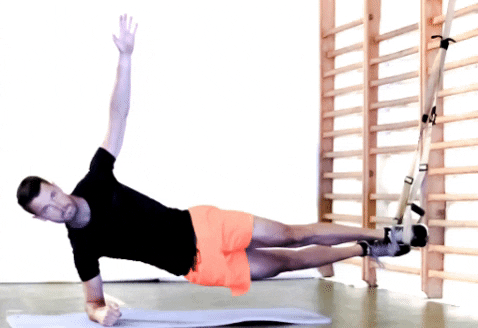 TRX Lateral Plank Raise Hips
