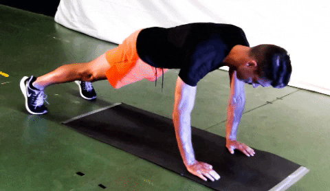 Touch Knee Plank