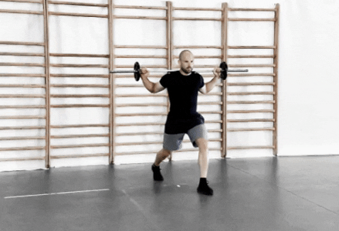 BAR static lunge