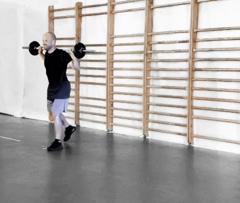 BAR thrust rear lunge